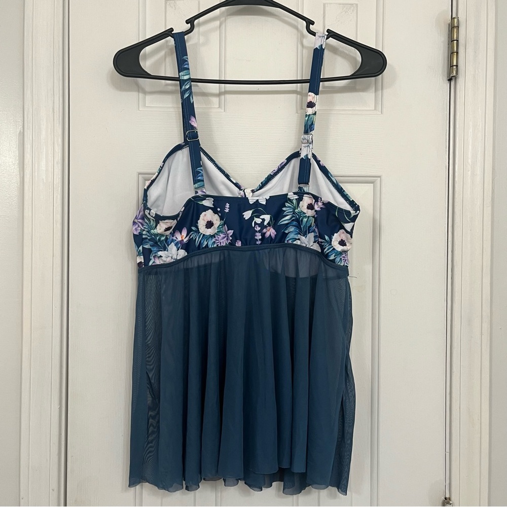 SHEIN Floral Print Swim Dress XL - Picture 4 of 11